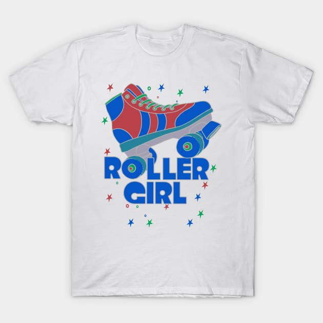 Roller Girl Roller Skating Derby RGB T-Shirt by Skylane